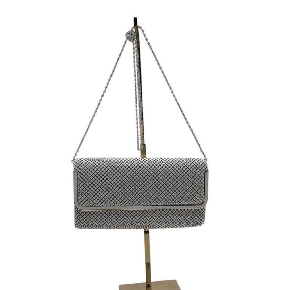 Ashley Moore‎ WHITE MESH PURSE / EVENING BAG Y2K